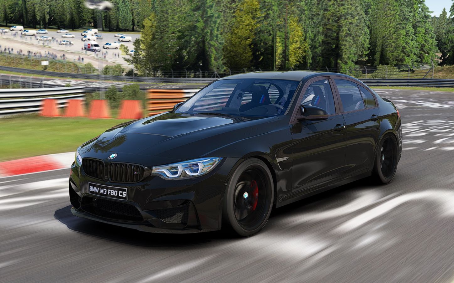 【神力科莎4k】bmw m3 f80 cs慢爬纽伯格林全图,这声浪这颜值无敌了