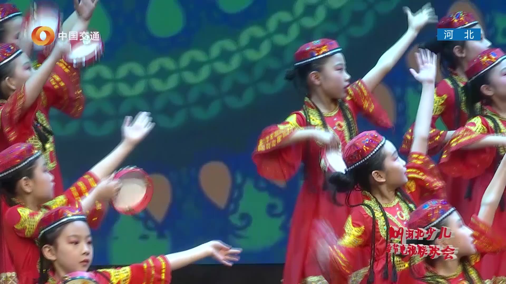 舞蹈表演06天山铃鼓2019河北少儿春节电视联欢会石家庄秦川艺校