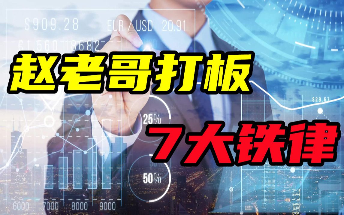 从10万赚到10亿!赵老哥打板7大铁律,8年一万倍的复利奇迹,还不会的赶紧收藏慢慢看!!!哔哩哔哩bilibili