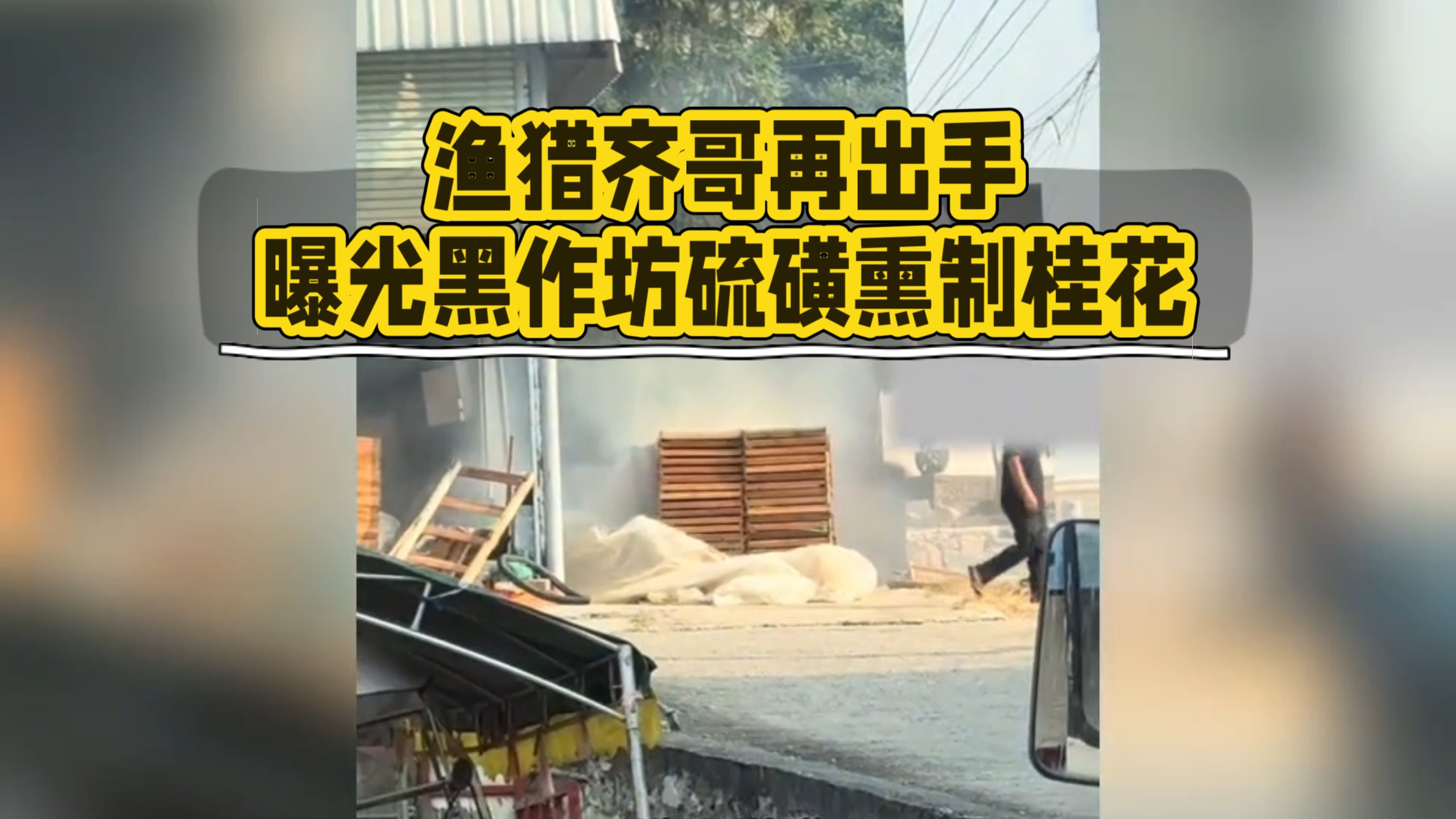 渔猎齐哥再出手，曝光黑作坊硫磺熏制桂花！打着“无硫桂花”售卖…