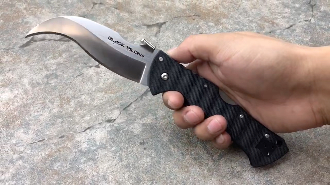 coldsteel 冷钢 22b black talon ii 黑鹰爪 s35vn刃材 g10柄