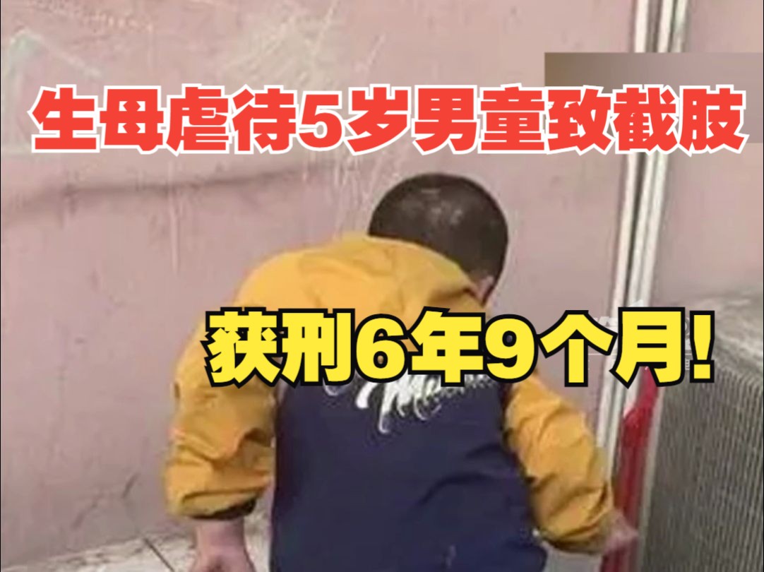 “生母虐待5岁男童致其双腿截肢”案一审宣判:生母获刑6年9个月!孩子当时说:母亲生病了,很快会回来……哔哩哔哩bilibili