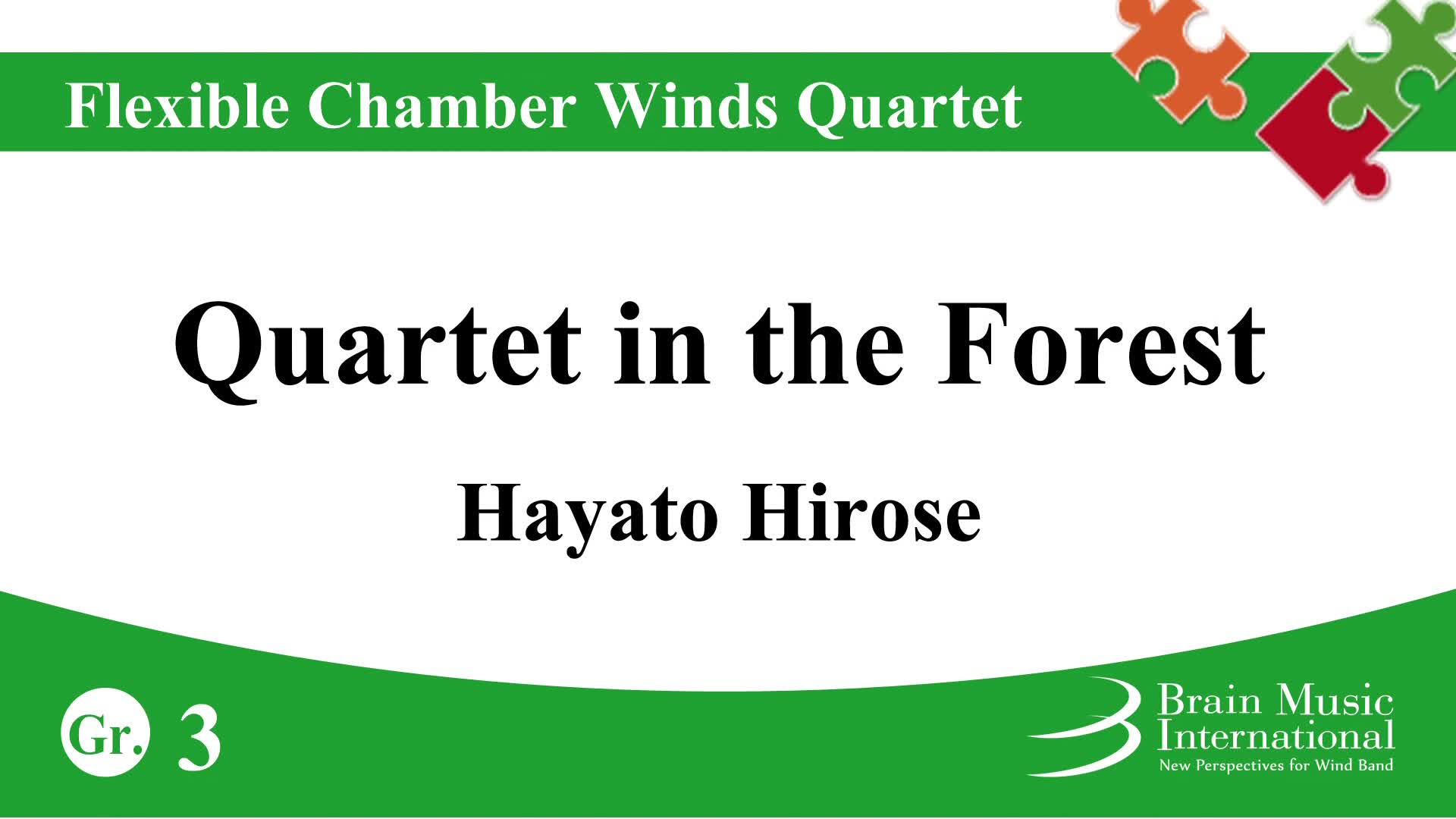 [图]可编制室内管乐 四重奏 森林四重奏 広瀬勇人 Quartet in the Forest by Hayato Hirose