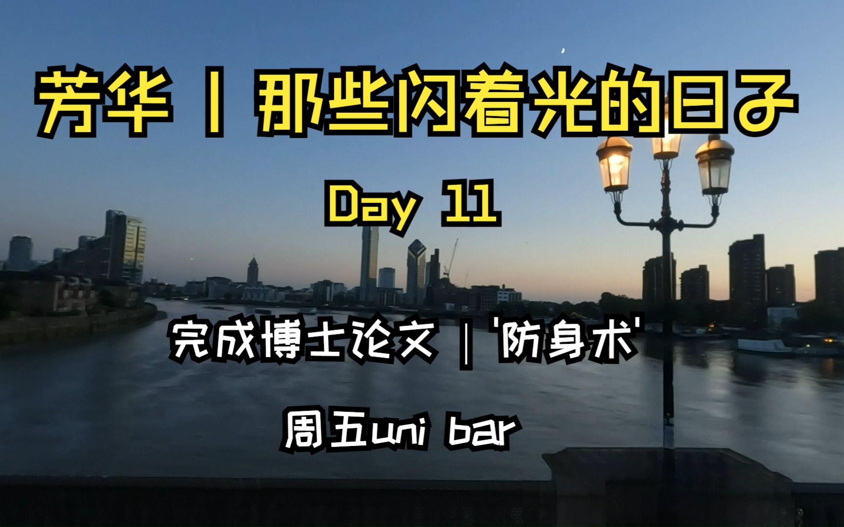 英国读博的最后一个夏天 No.11 | 完成博士论文 & Body combat & uni bar | 芳华 | 那些闪着光的日子哔哩哔哩bilibili