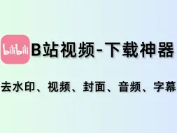 全网最好用的B站视频去水印！4k、8K视频、音频、封面、弹幕批量下载神器！免费好用！保姆级教程！