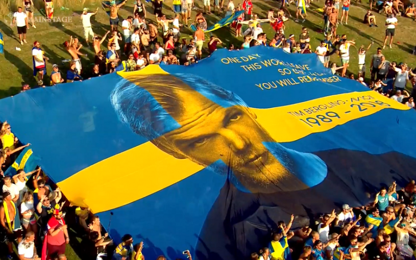 纪念a神avicii来自粉丝和各百大dj在2018tomorrowland电子音乐节的