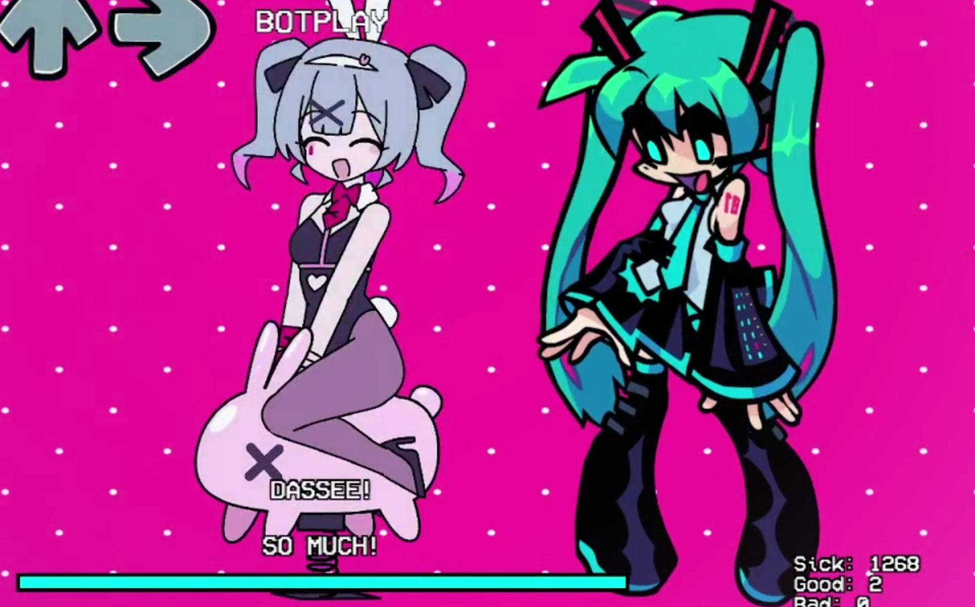 [图]【FNF】兔子洞  Rabbit Hole with Hatsune Miku, But Playable