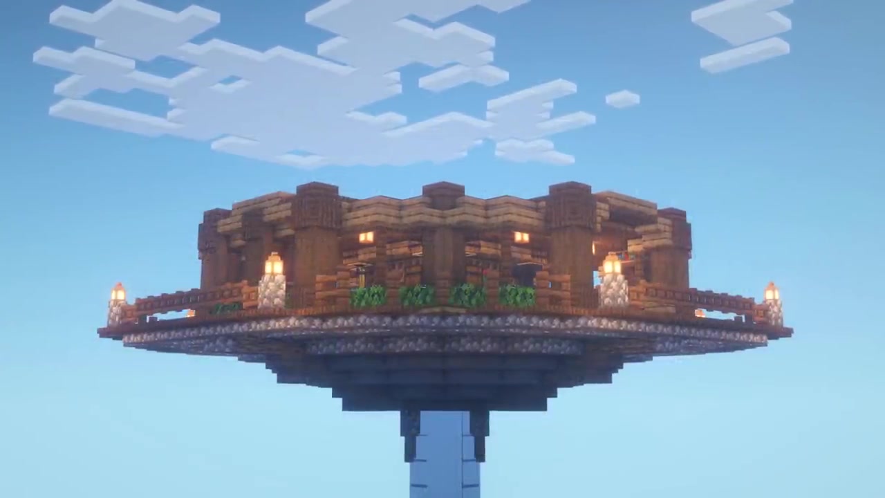 【我的世界建筑】:天空之城_哔哩哔哩 (゜-゜)つロ 干杯~-bilibili