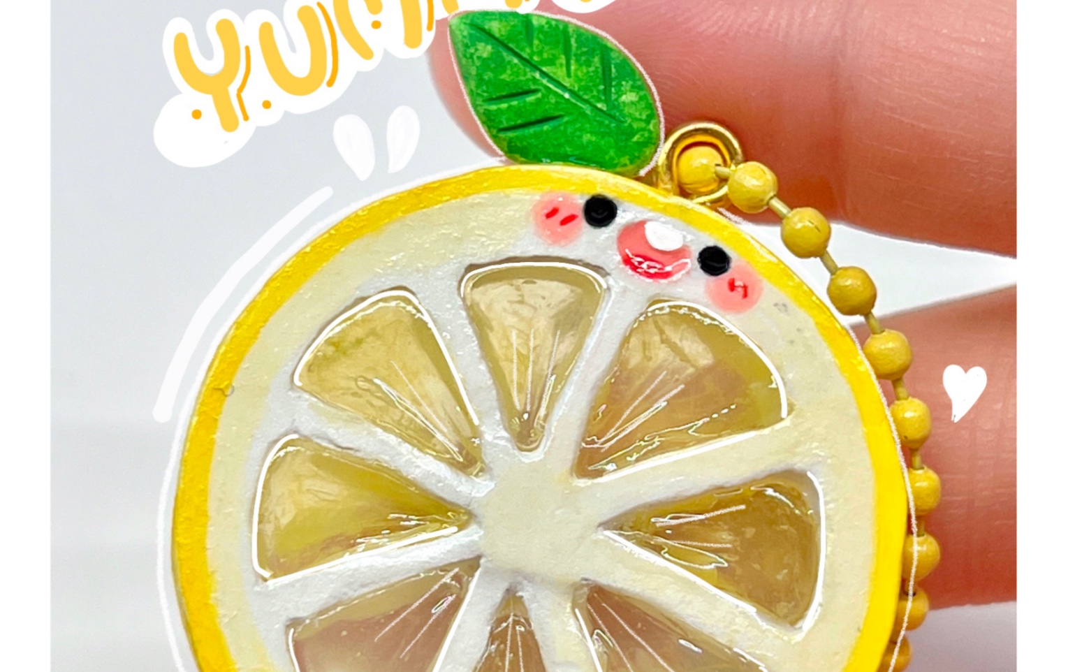 谁家的柠檬这么可爱!石塑粘土加树脂粘土教程_哔哩哔哩_bilibili