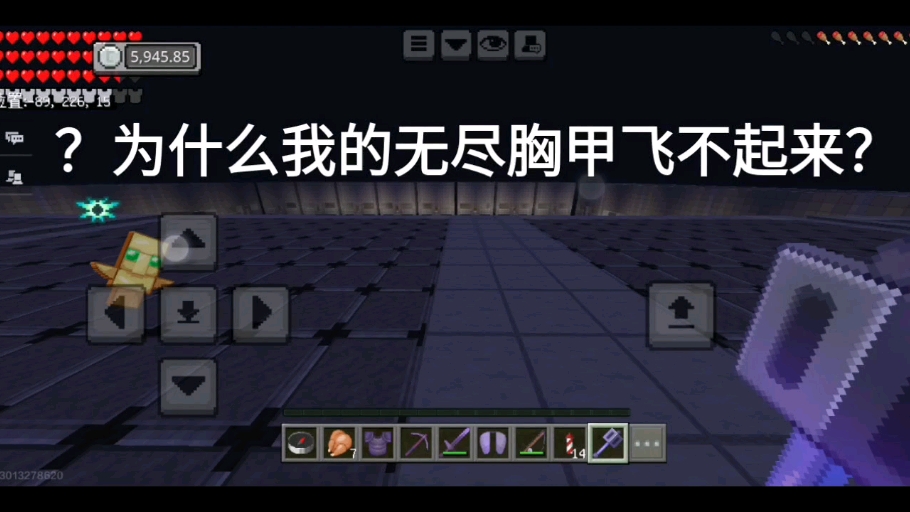 有人知道这是怎么回事吗?我的无尽胸甲飞不起来?