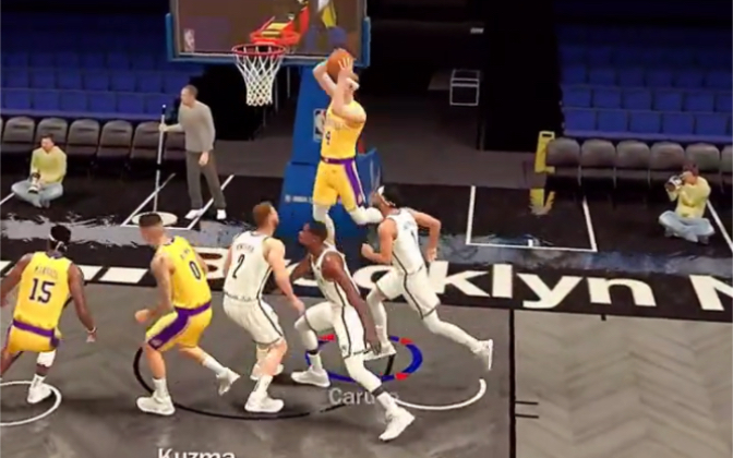 [图]NBA2K21手游 游戏2k 卡鲁索：随便丢，哥接得住！