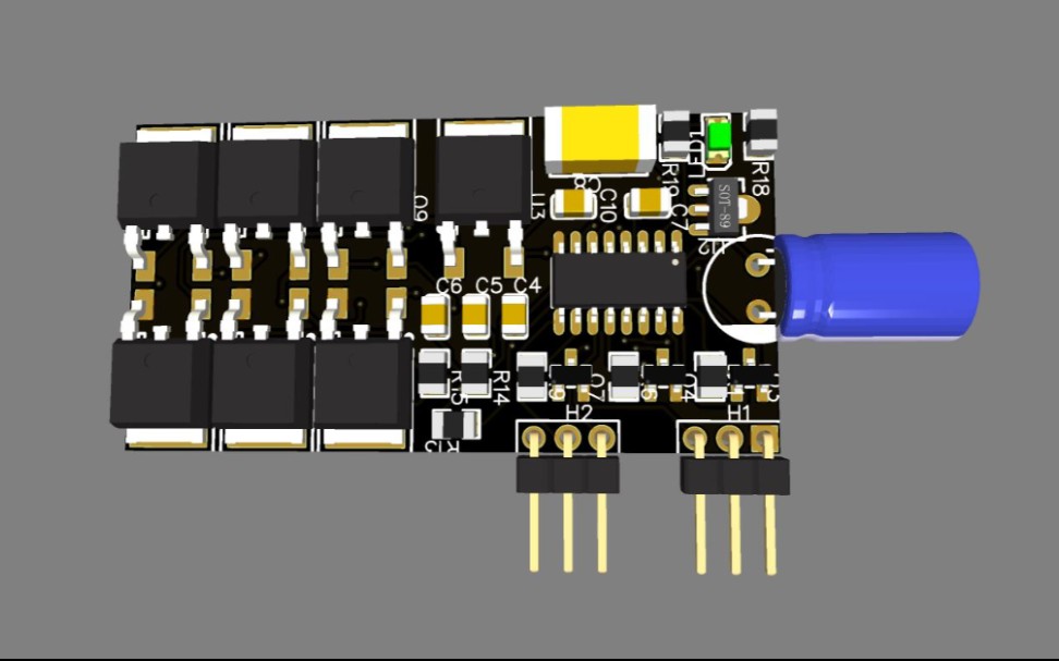 立创eda绘制的萝丽无刷电调,接收机,mwc飞控,四路继电器.