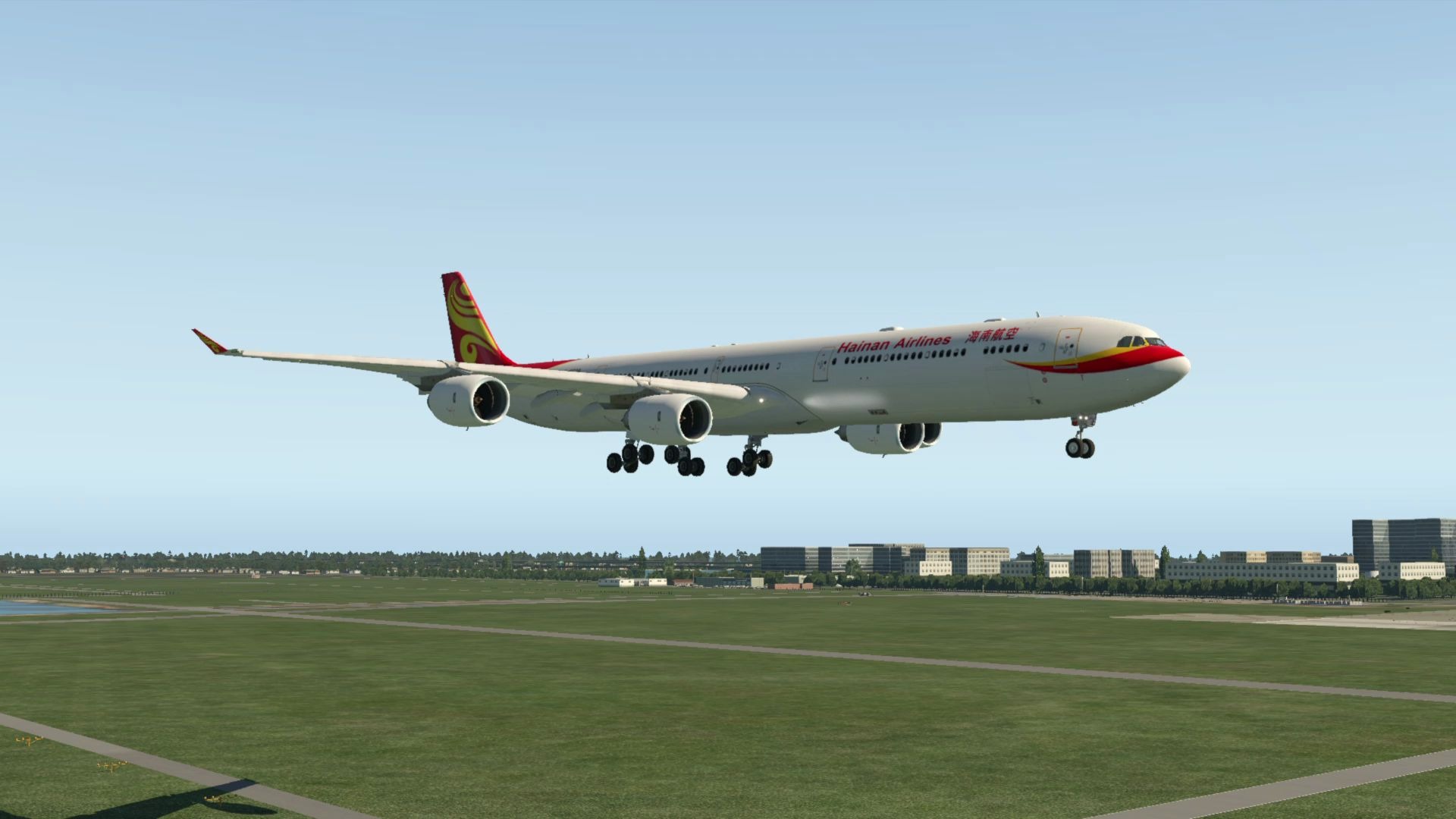活动作品xplane11海南航空a340600弹跳降落zspd