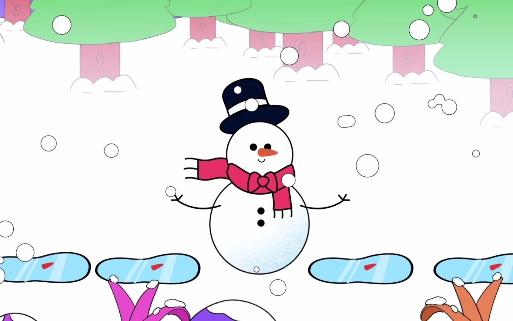 [图]『英文儿歌 冬日童谣』Five Little Snowmen