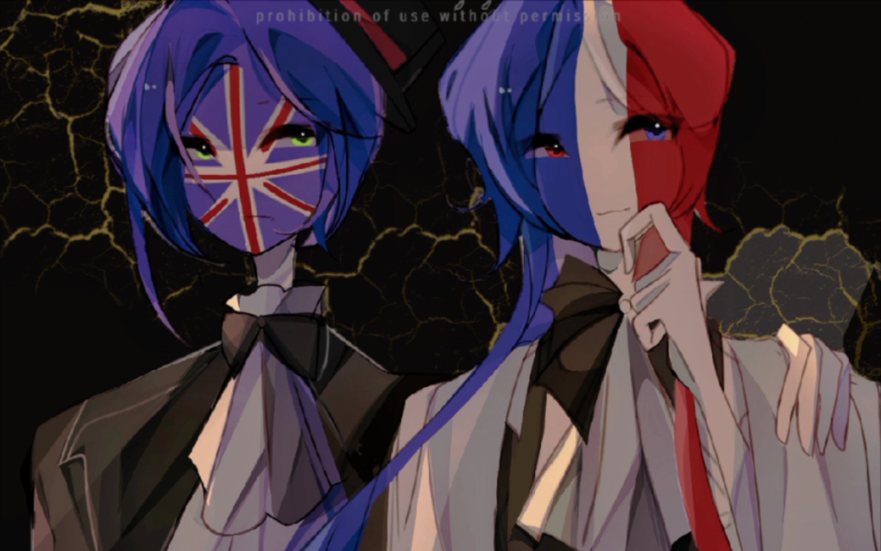 【ch/英法】十六岁少女背着父母竟敢这种事情(指接到自家cp稿……网友