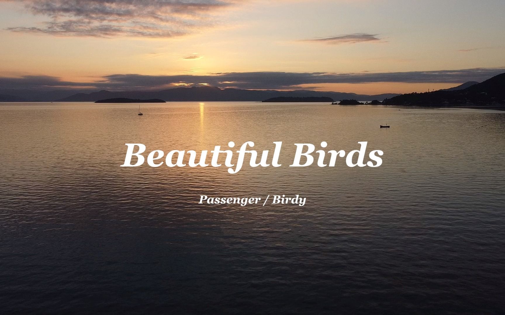 [图]细腻男声配上动情女声，完美合唱啊！《Beautiful Birds》爱没有尽头！