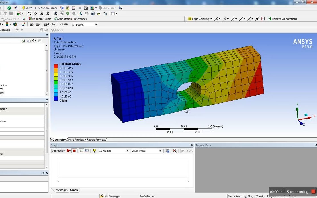 [图]ANSYS Workbench 教程 - 一个简单的静力学分析实例