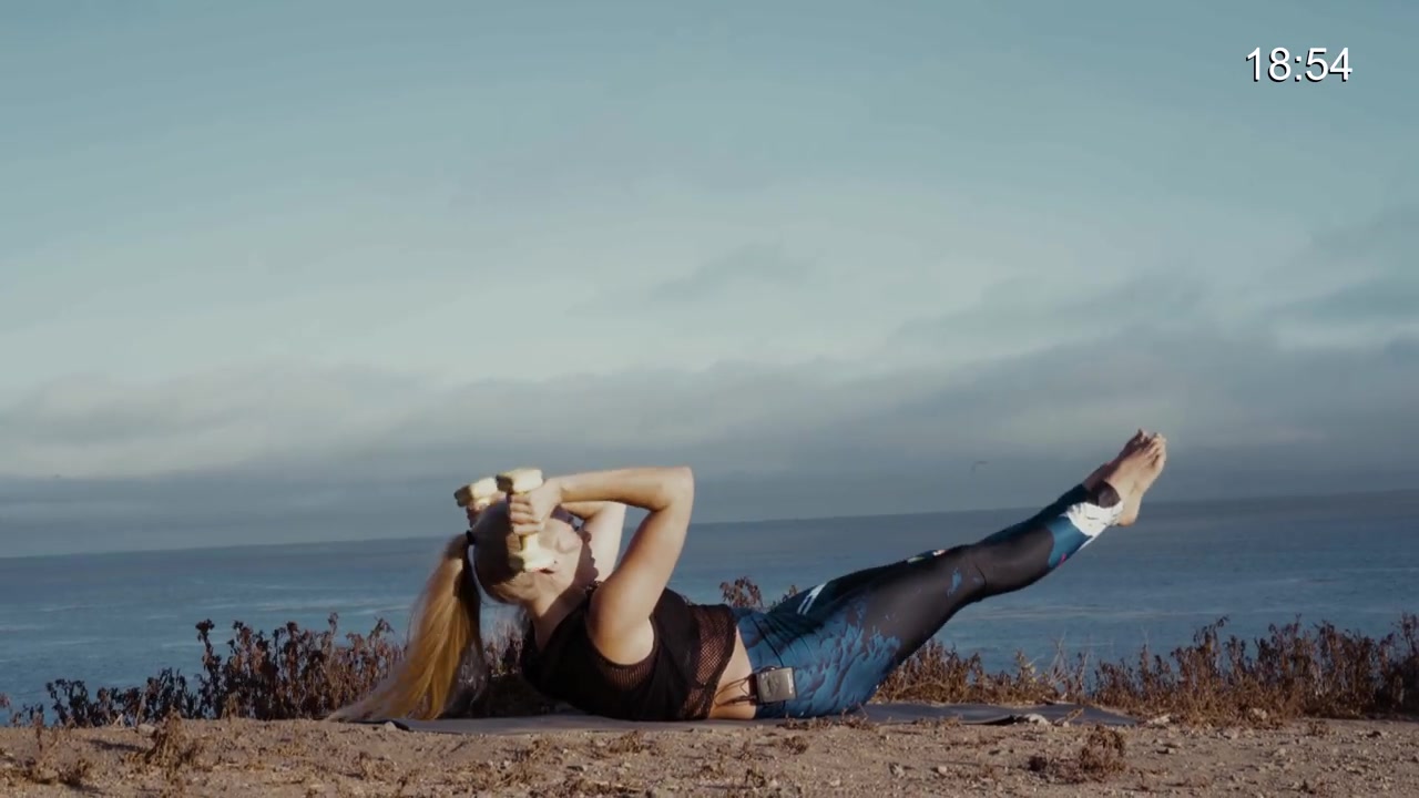 yoga workout for core - yoga poses with weights - yoga sculpt