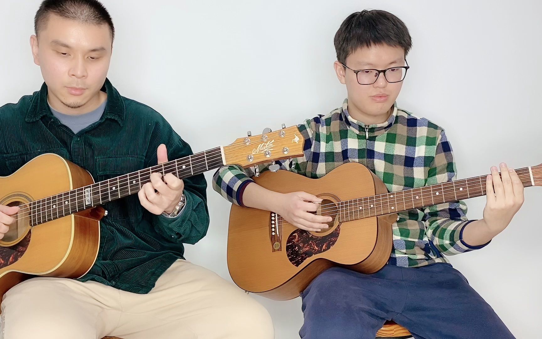 课堂随手录 新年好 马俊怡 戎奕辰演奏 maton ebg808te srs808