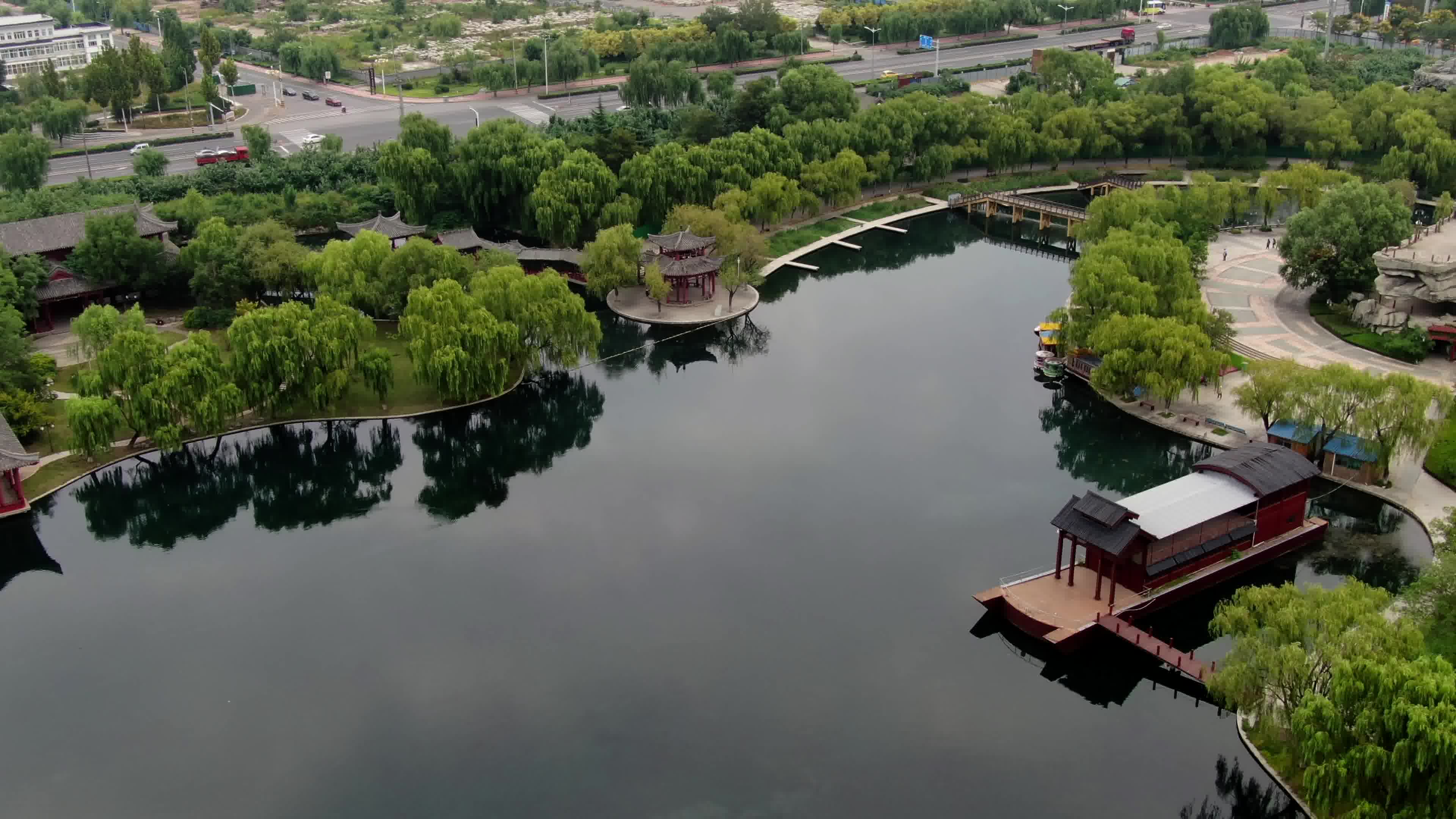 百脉泉航拍-山东-济南-章丘_哔哩哔哩 (゜-゜)つロ 干杯~-bilibili