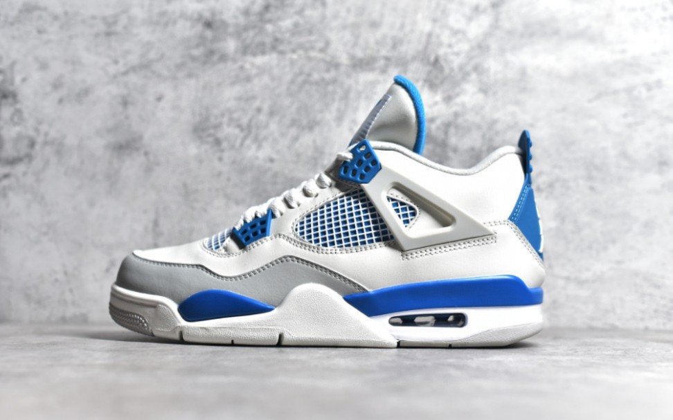 【乔4】Air Jordan AJ4 Retro 白宝蓝 这个颜色真的太帅啦!哔哩哔哩bilibili