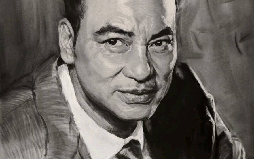 刘斌老师巨幅表演素描人物《香港影星任达华》