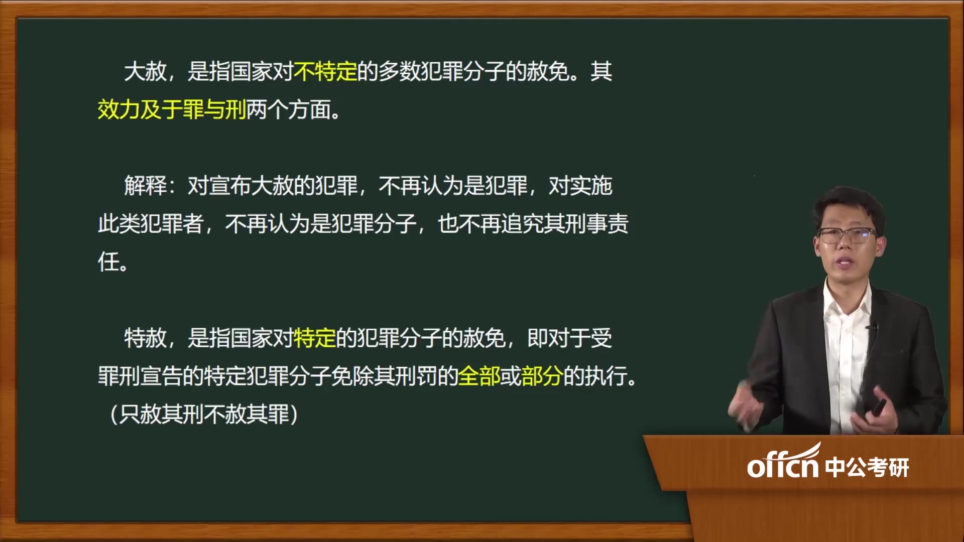 [图]85基础-刑法学 第十二章 第三节 赦免