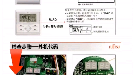 富士通多联机中央空调故障代码查询点检拨码调试维修资料故障富士通故障代号表 #富士通多联机拨码调试手册 富士通多联机调试步骤图解 #制冷云助手 #制...