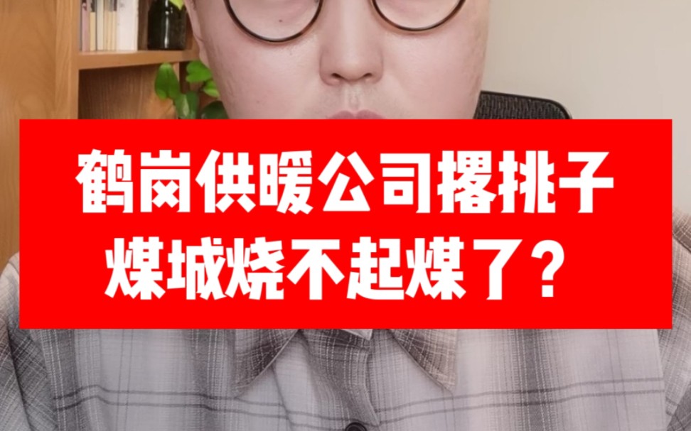 黑龙江鹤岗供暖公司撂挑子 煤城烧不起煤了?哔哩哔哩bilibili