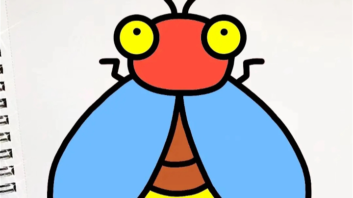 萤火虫简笔画教程来啦～教你4步画出简单又可爱的萤火虫!