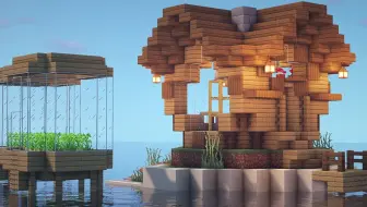 Minecraft建筑 Crafting Vibes 精美的海上球形建筑教学 哔哩哔哩 Bilibili