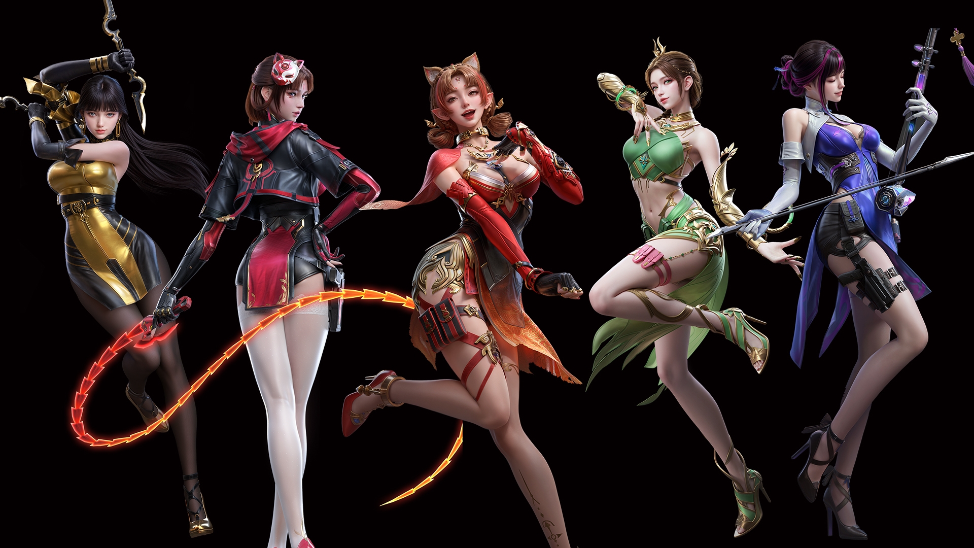 所有女角色立绘