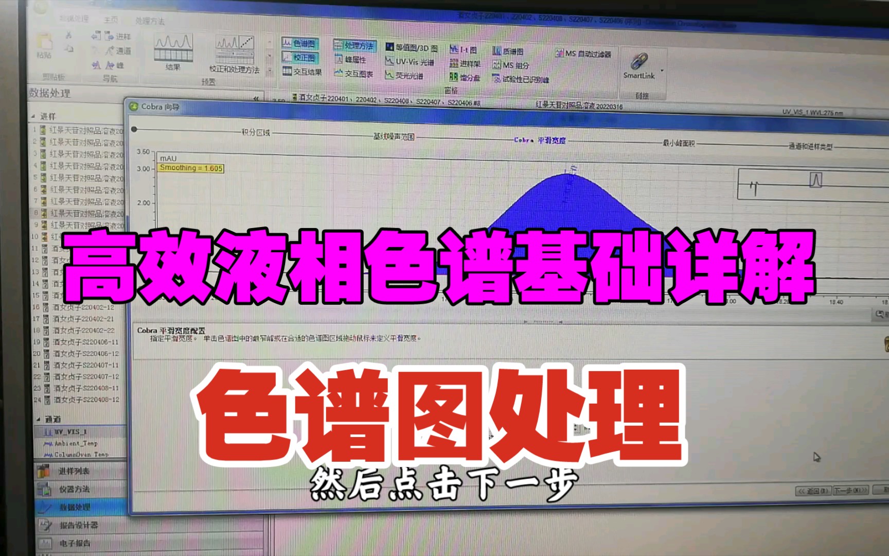 高效液相色谱基础操作详解色谱图的处理哔哩哔哩bilibili