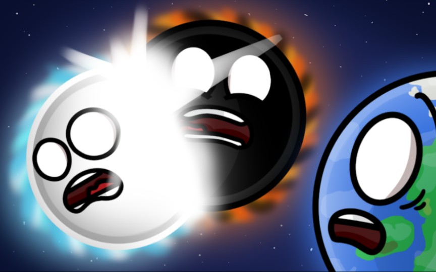 [图]【天体球】What if the black hole and white hole collide