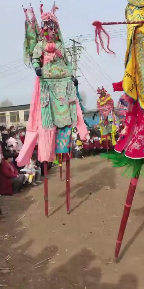 青海社火高跷图片