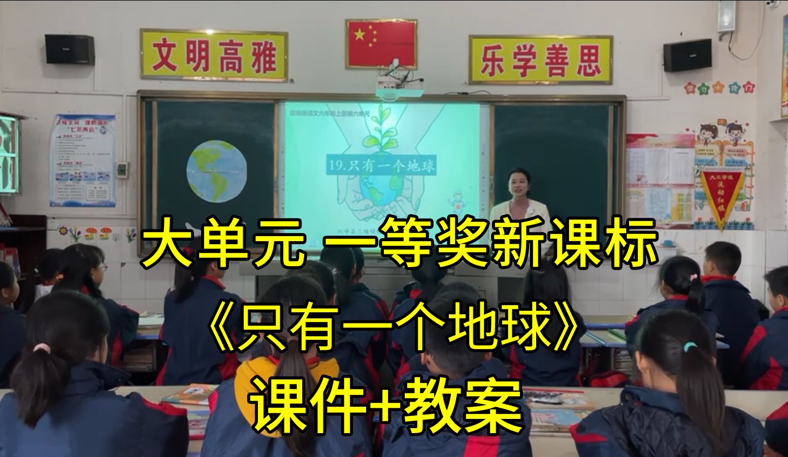 《只有一个地球》六年级语文上册【大单元教学新课标】一等奖公开课优质课(有课件教案)哔哩哔哩bilibili