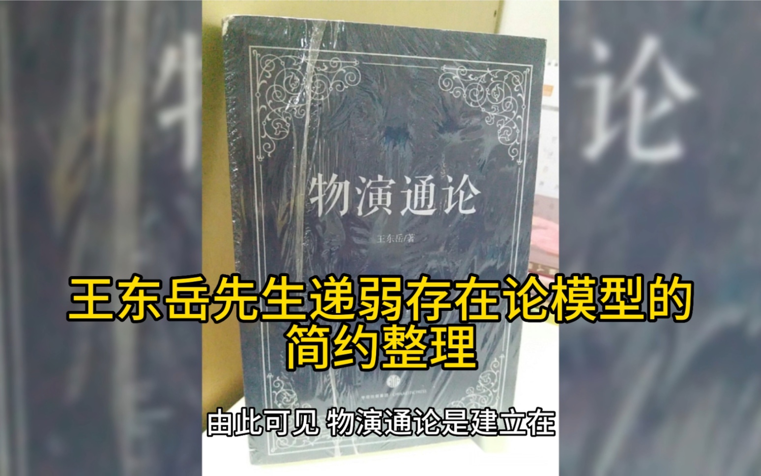 桡哲老师在《中国新哲学》中,简约整理了王东岳先生的递弱存在论模型哔哩哔哩bilibili