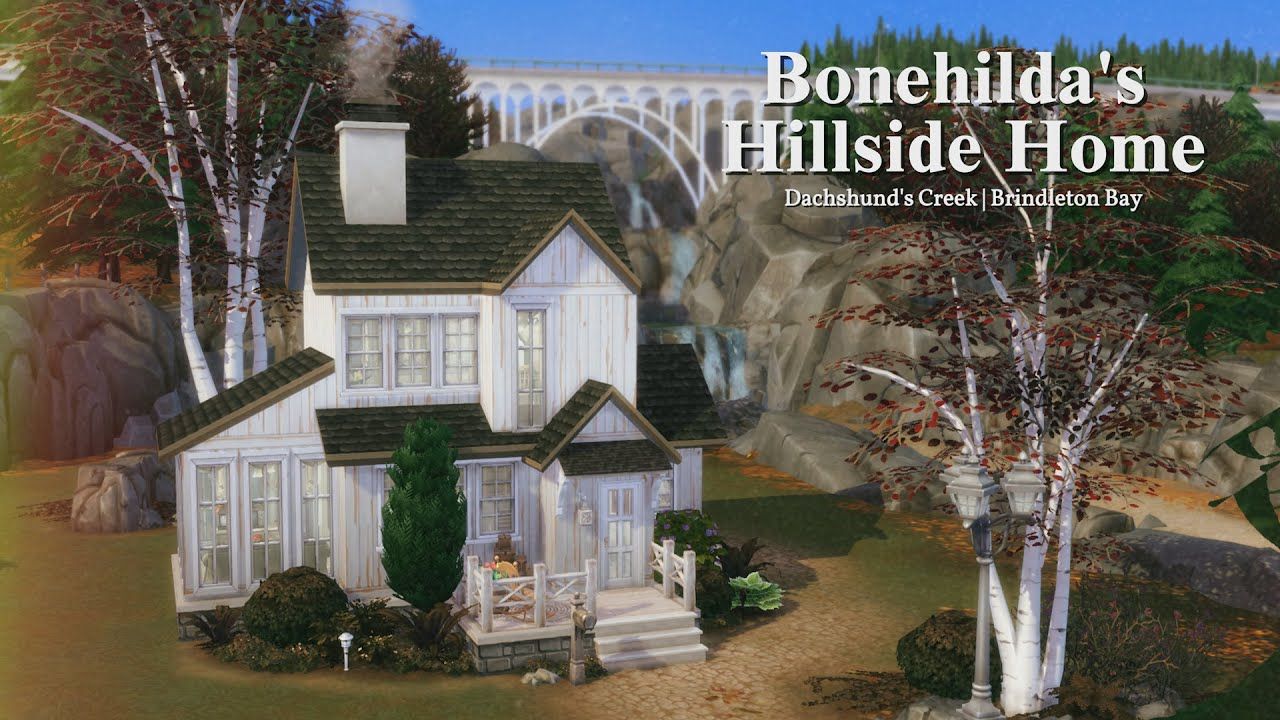 搬运:山坡之家Bonehilda's Hillside Home𐟏ᠼ The Sims 4 | Stop Motion Build | No CC单机游戏热门视频