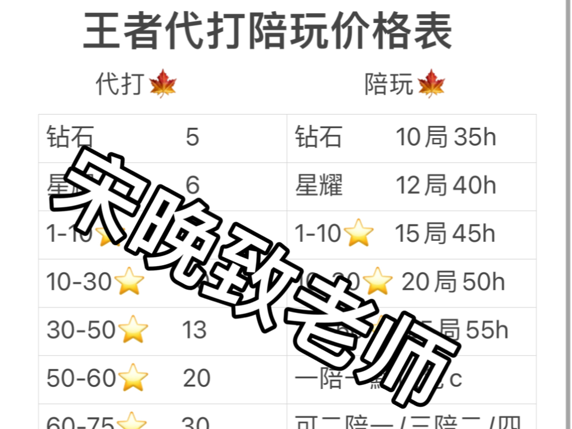 王者代打陪玩d我 可私信可直接 个性签名vx