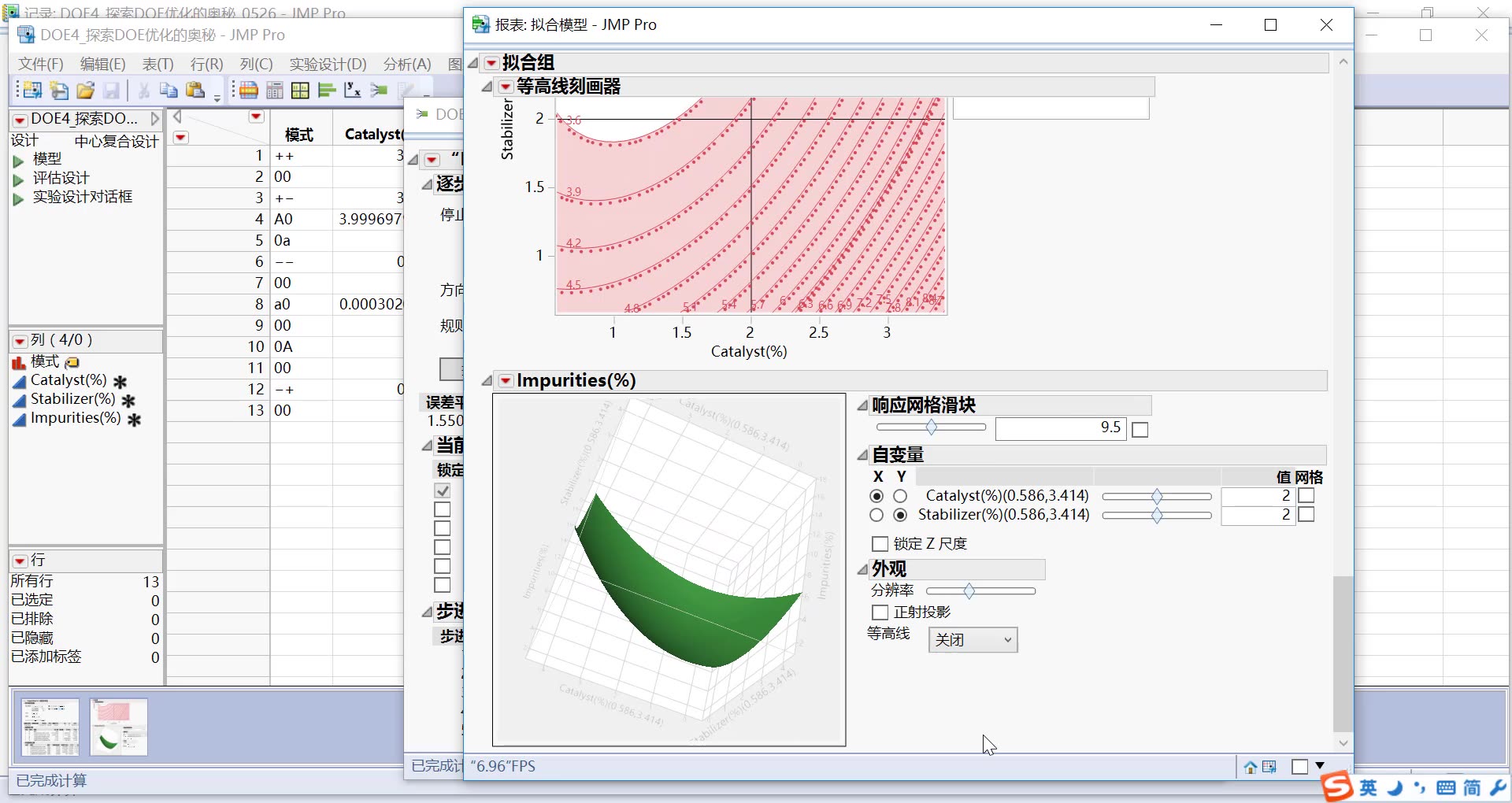 探索DOE优化的奥秘基于JMP的响应曲面设计哔哩哔哩bilibili