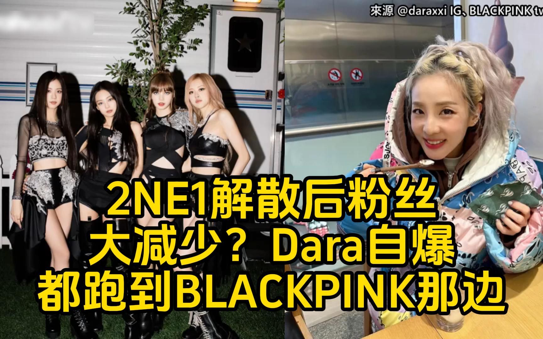 2ne1解散后粉丝大减少?dara自爆「都跑到blackpink那边」