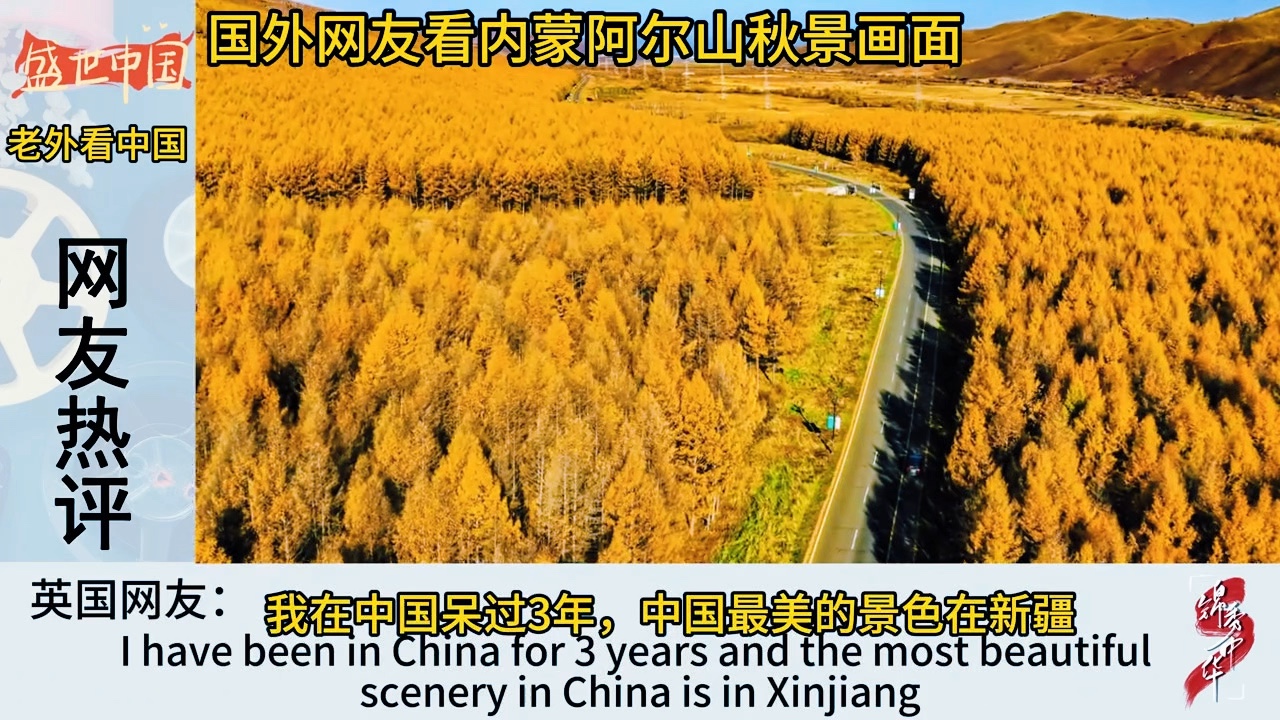 国外网友看内蒙阿尔山秋景画面,国外网友:中国最美丽的自然风景哔哩哔哩bilibili