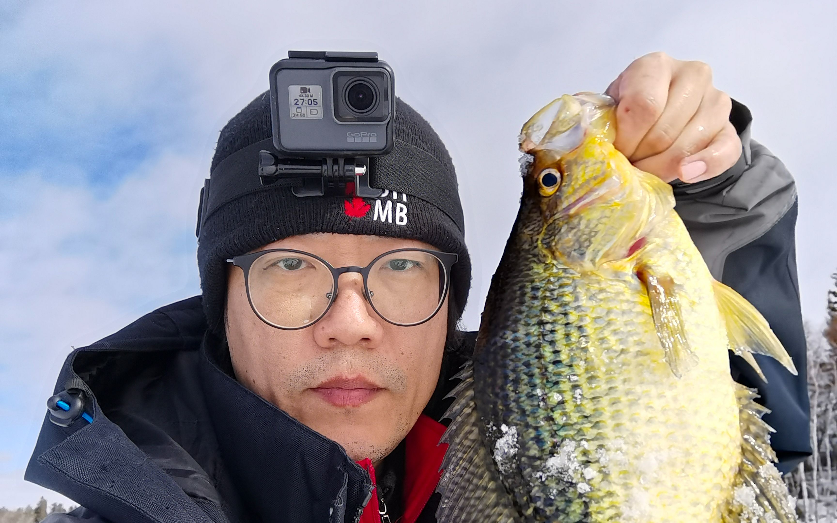 加拿大冰钓莓鲈-历史第二好成绩