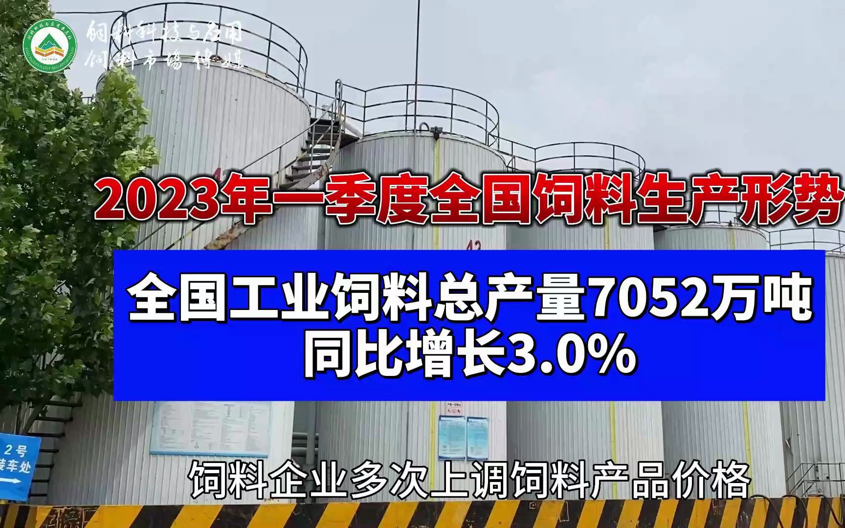 2023年一季度,全国工业饲料总产量7052万吨,同比增长3.0%哔哩哔哩bilibili