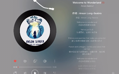 [图]每日歌单 ｜ Welcome to Wonderland ｜ Anson Seabra