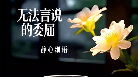 无法言说的委屈