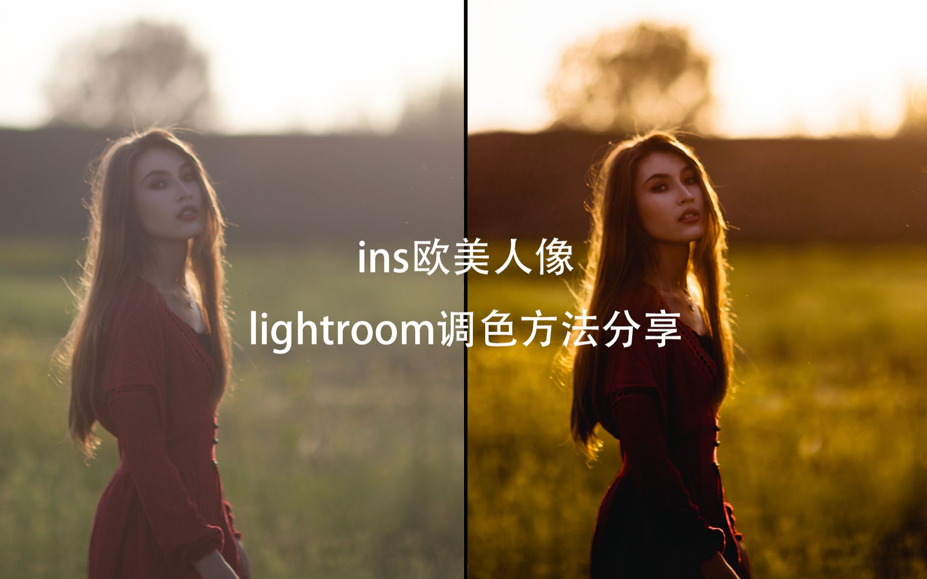 ins欧美人像风格 | lightroom调色分享哔哩哔哩bilibili