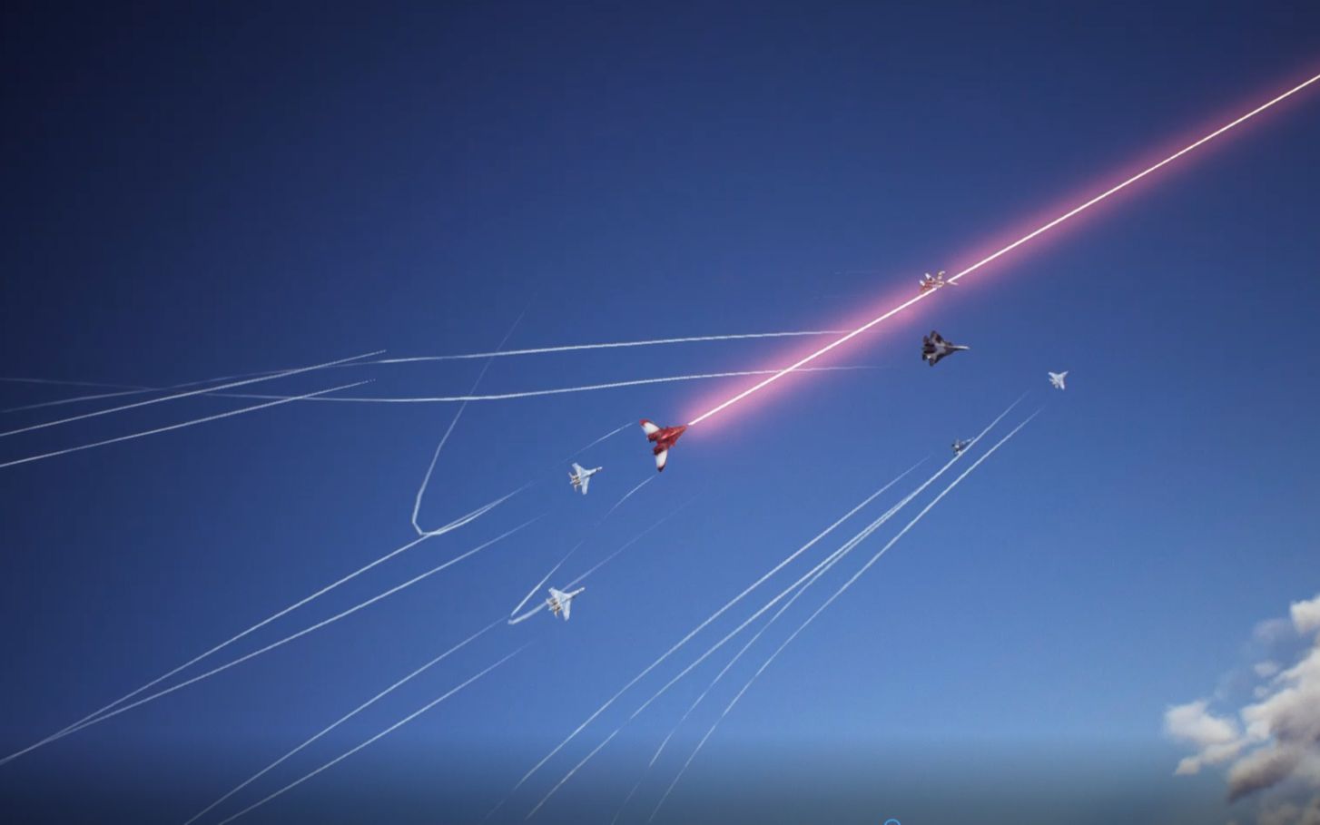 《皇牌空战7》带有高能光束武器的adf11,打击无人机天空母舰军械巨鸟