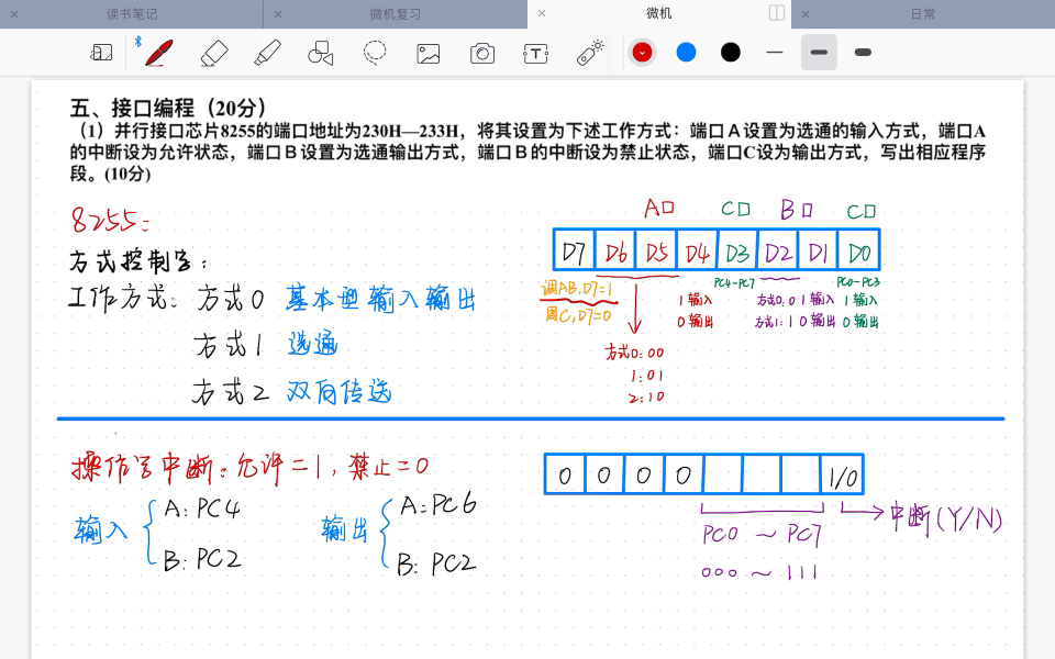 微机8255期末习题复习将其设置为下述工作方式哔哩哔哩bilibili