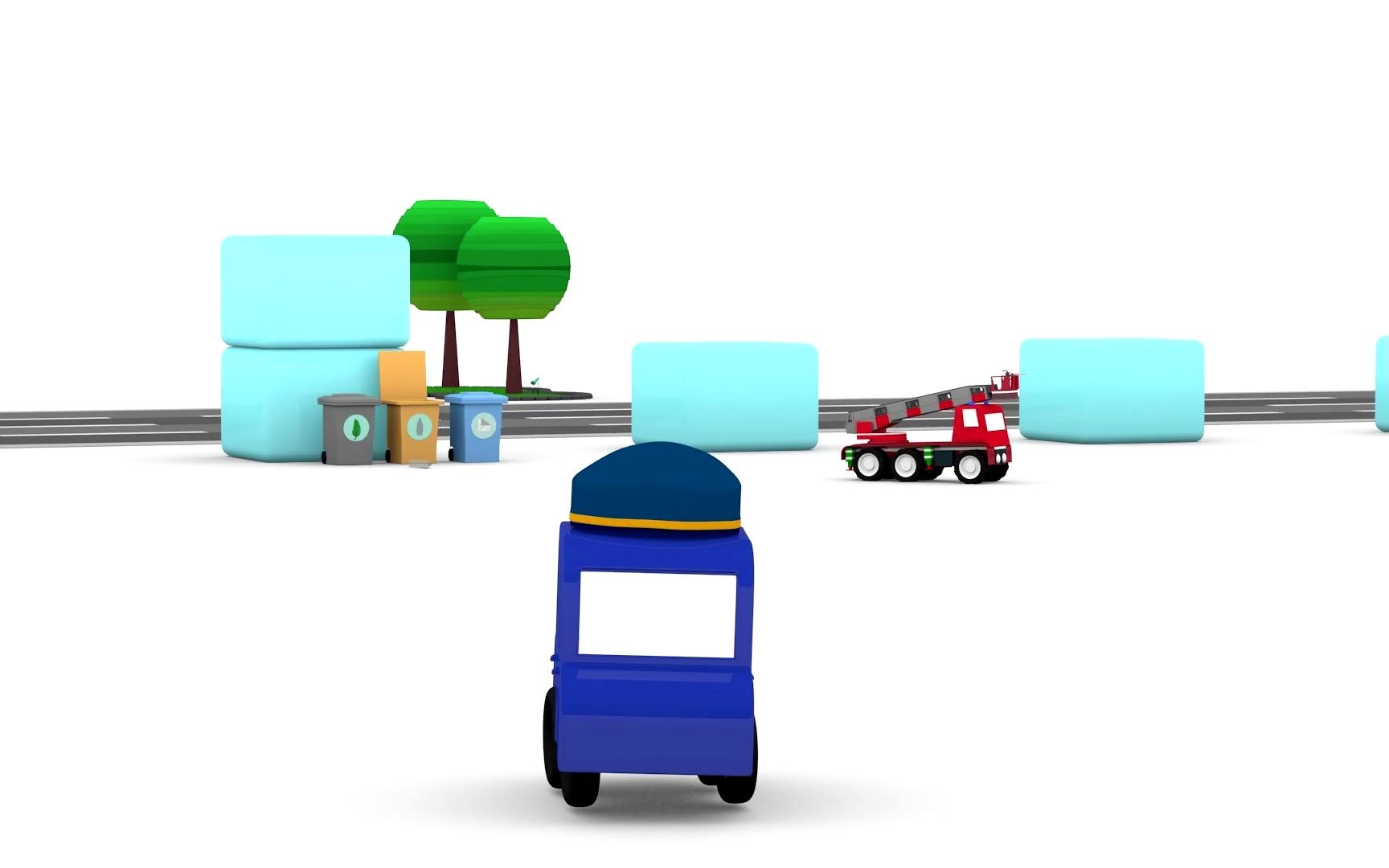 police cars! 车宝四兄弟 无字幕版
